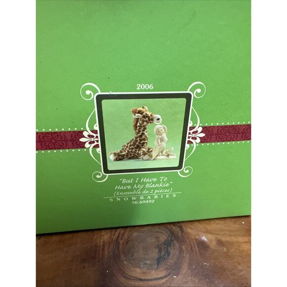 Snowbabies But I Have To Have My Blankie Figurine Dept 56 In Box - Picture 6 of 6